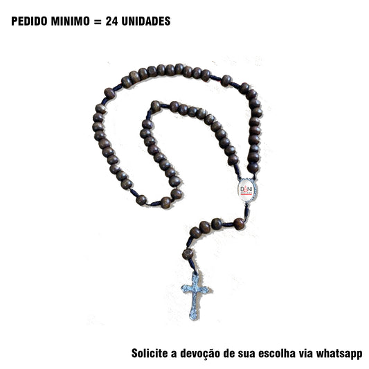TERÇO DE MADEIRA PERSONALIZADO 8MM (1 UNIDADE)