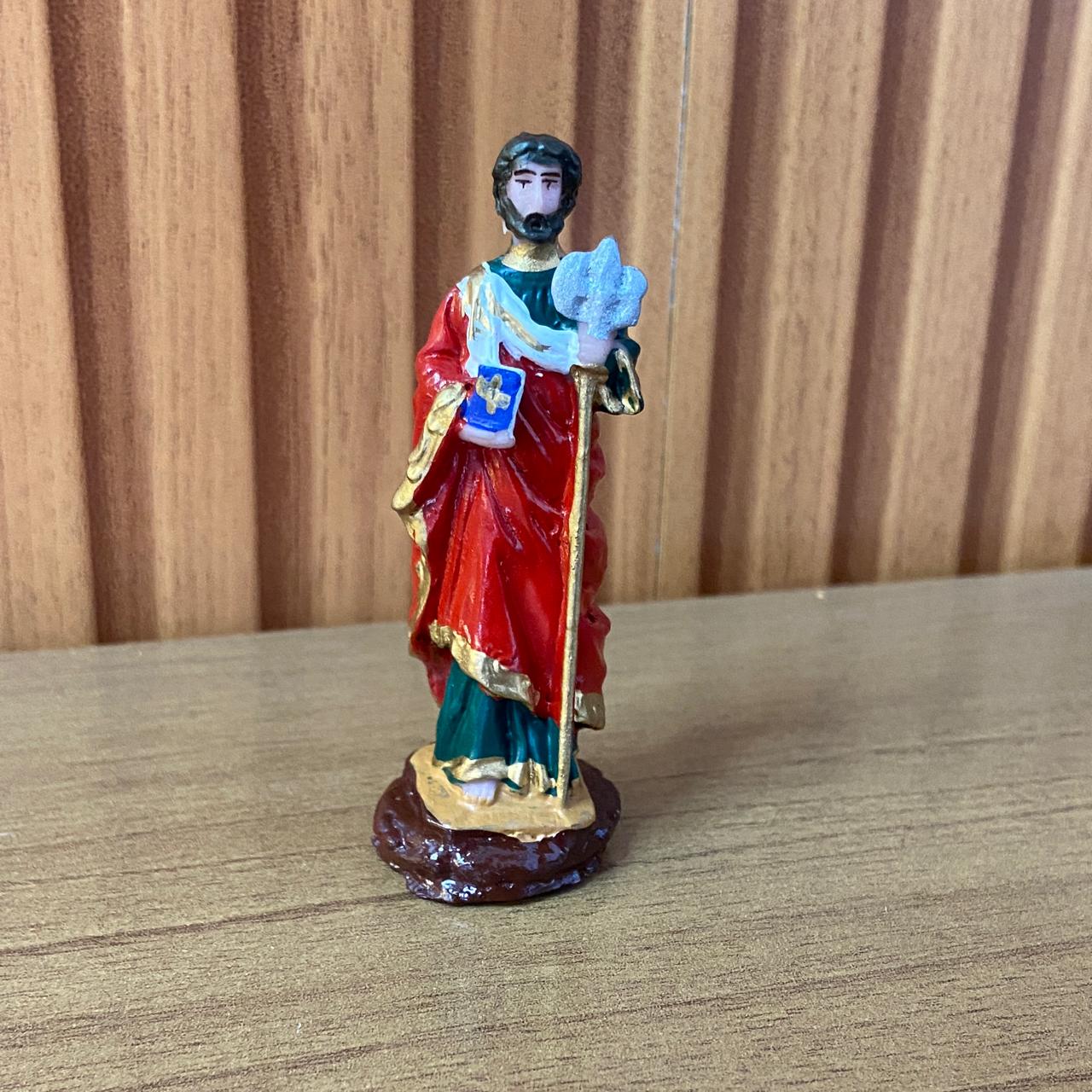 IMAGEM DE RESINA NACIONAL SÃO JUDAS TADEU 07CM (6 UNIDADES)