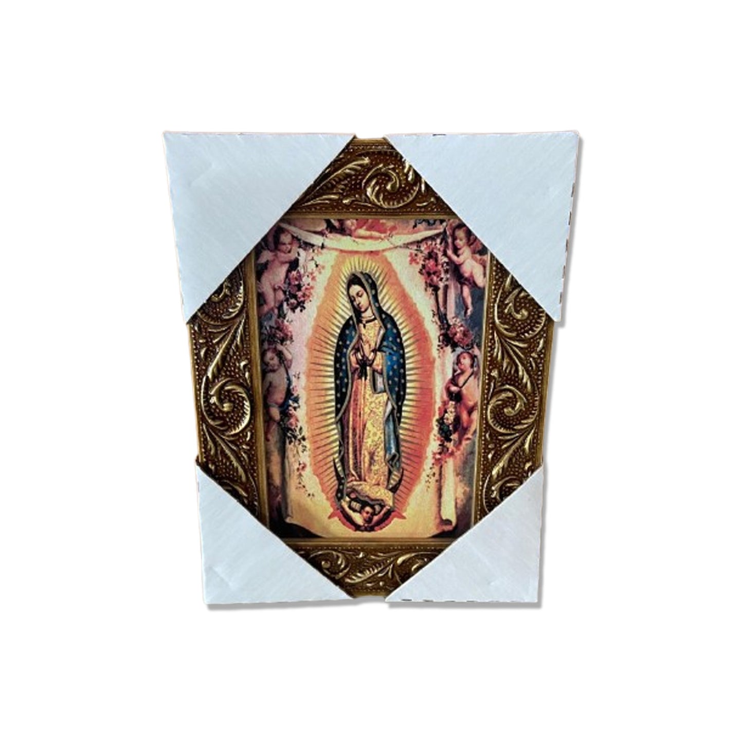 QUADRO COM MOLDURA RESINADO NOSSA SENHORA DE GUADALUPE 20,5X15,5 (1 UNIDADE)