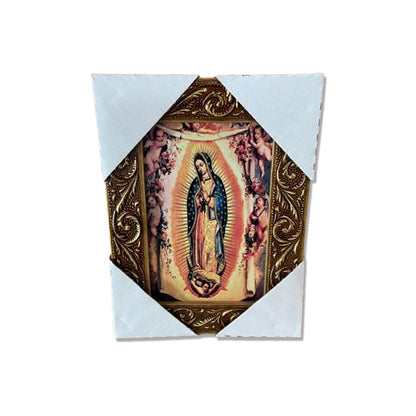 QUADRO COM MOLDURA RESINADO NOSSA SENHORA DE GUADALUPE 20,5X15,5 (1 UNIDADE)