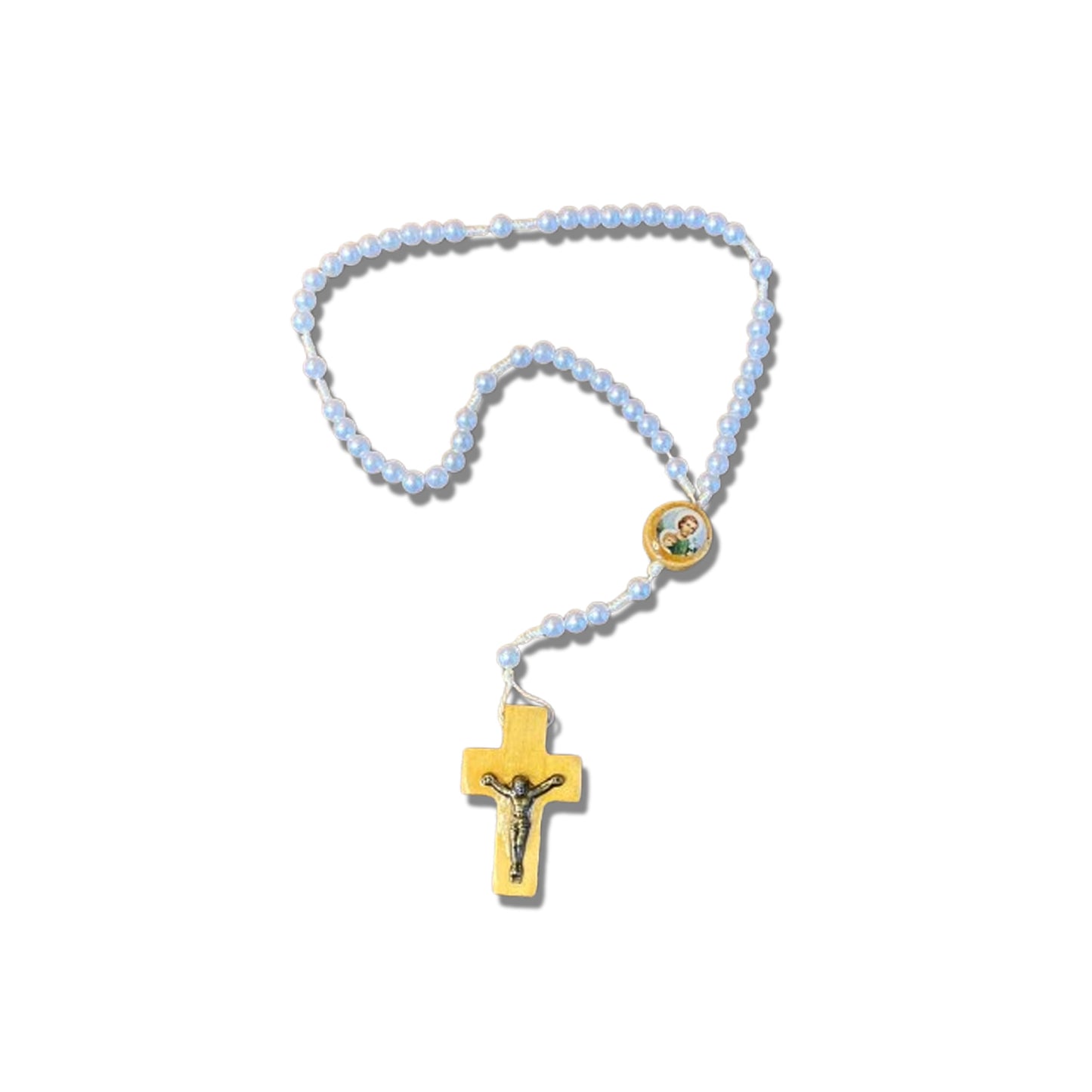 TERÇO PÉROLA MIRIM SÃO JOSÉ 06MM (12 UNIDADES)