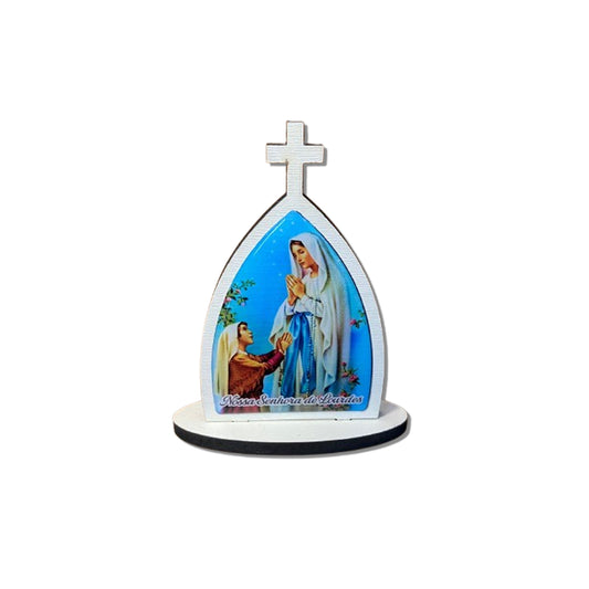 CAPELA MDF DESMONTÁVEL NOSSA SENHORA DE LOURDES 11CM (1 UNIDADE)