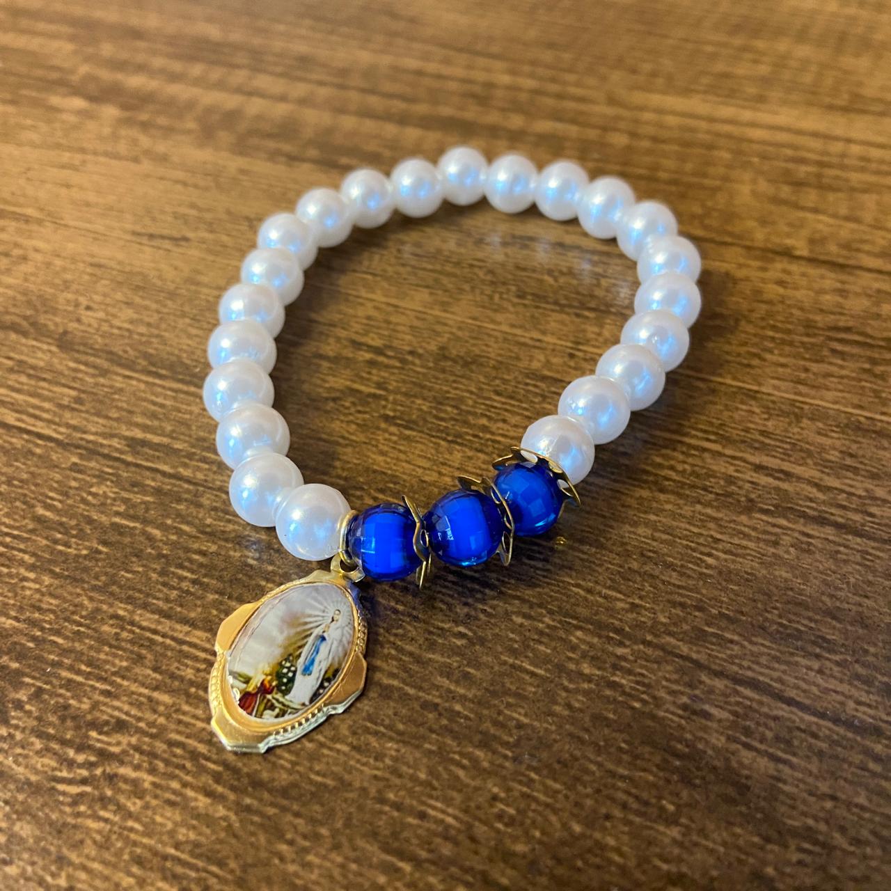 PULSEIRA PÉROLA NOSSA SENHORA DE LOURDES  (01 UNIDADE)