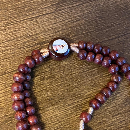 TERÇO PULSEIRA MADEIRA NOSSA SENHORA DA PENHA (12 UNIDADES)