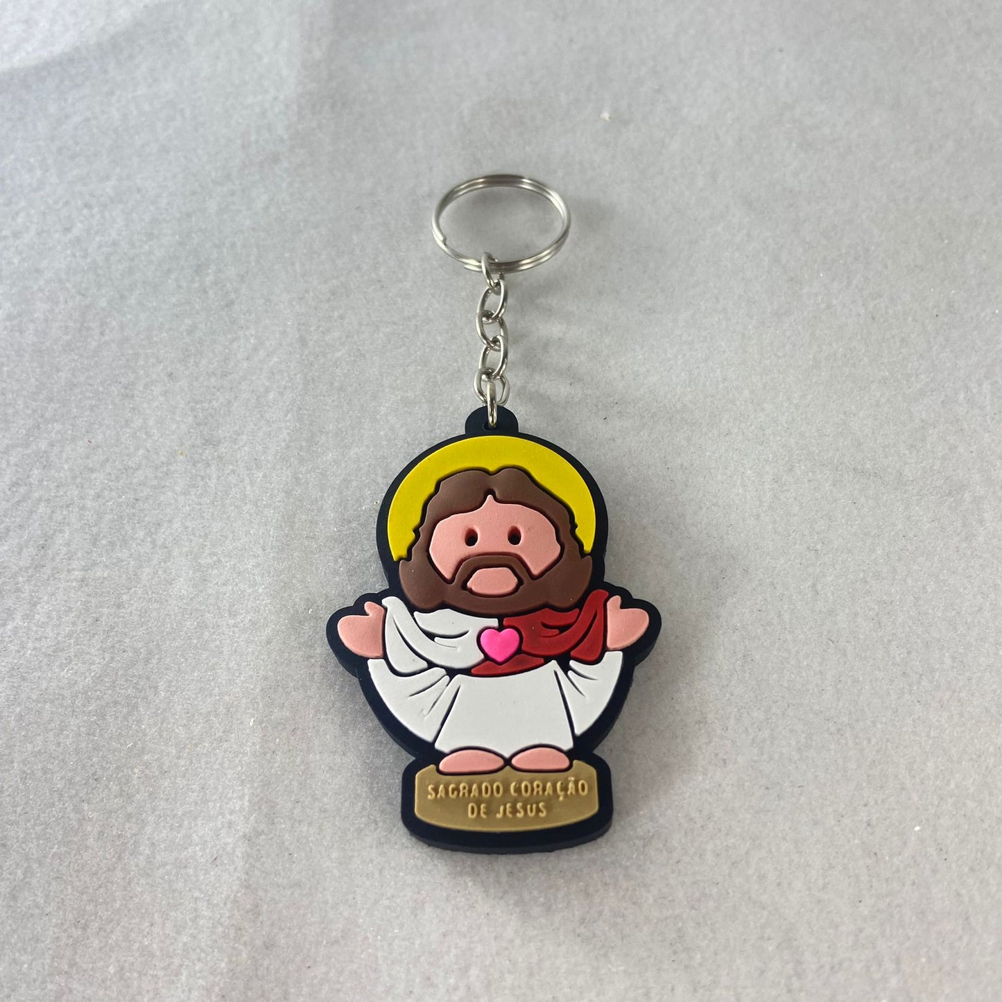 CHAVEIRO EMBORRACHADO SAGRADO CORAÇÃO DE JESUS (12 UNIDADES)