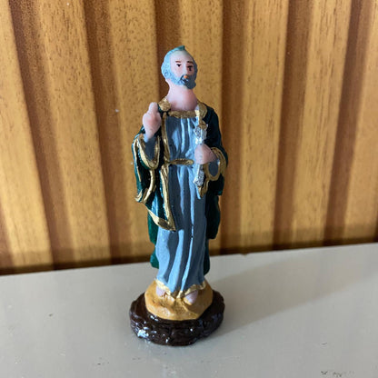 IMAGEM DE RESINA NACIONAL SÃO PEDRO 07CM (6 UNIDADES)