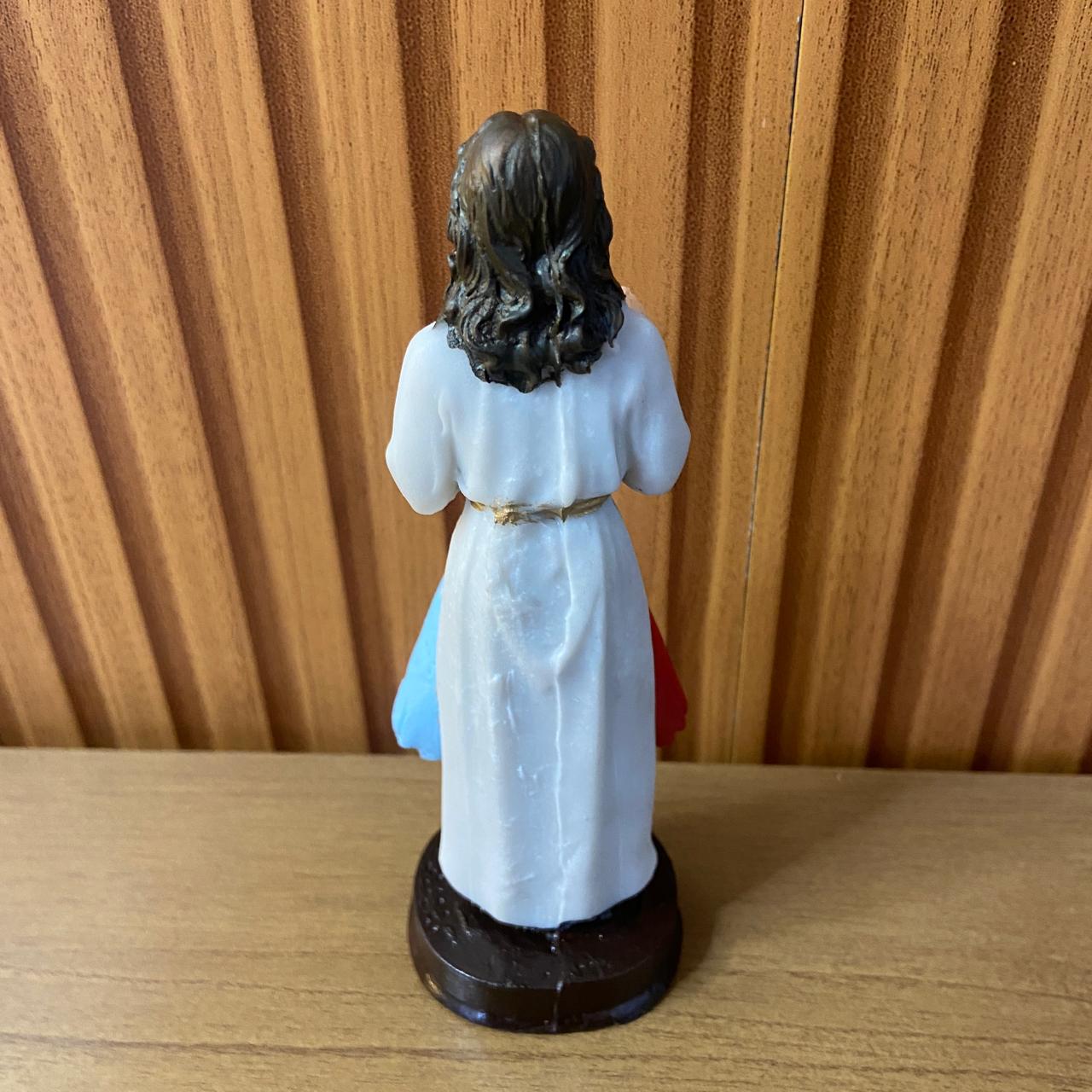 IMAGEM DE RESINA NACIONAL JESUS MISERICORDIOSO 15CM (1 UNIDADE)