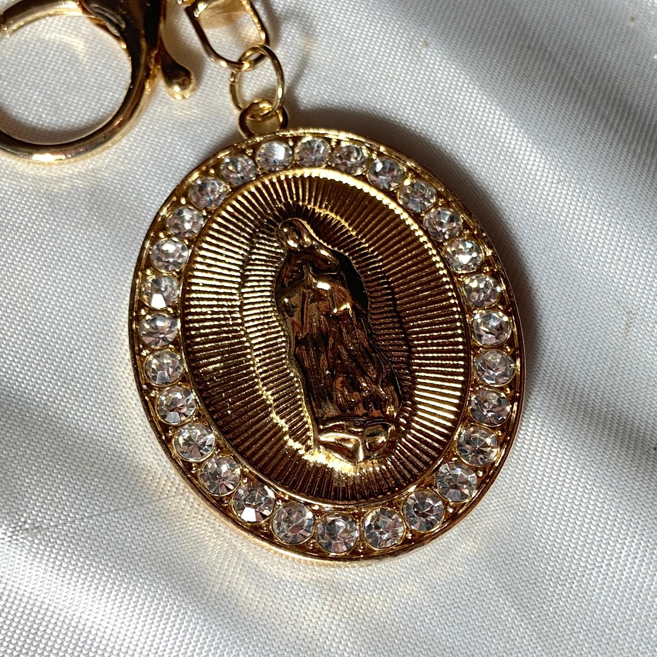 CHAVEIRO LUXO NOSSA SENHORA DE GUADALUPE COM STRASS (6 UNIDADES)