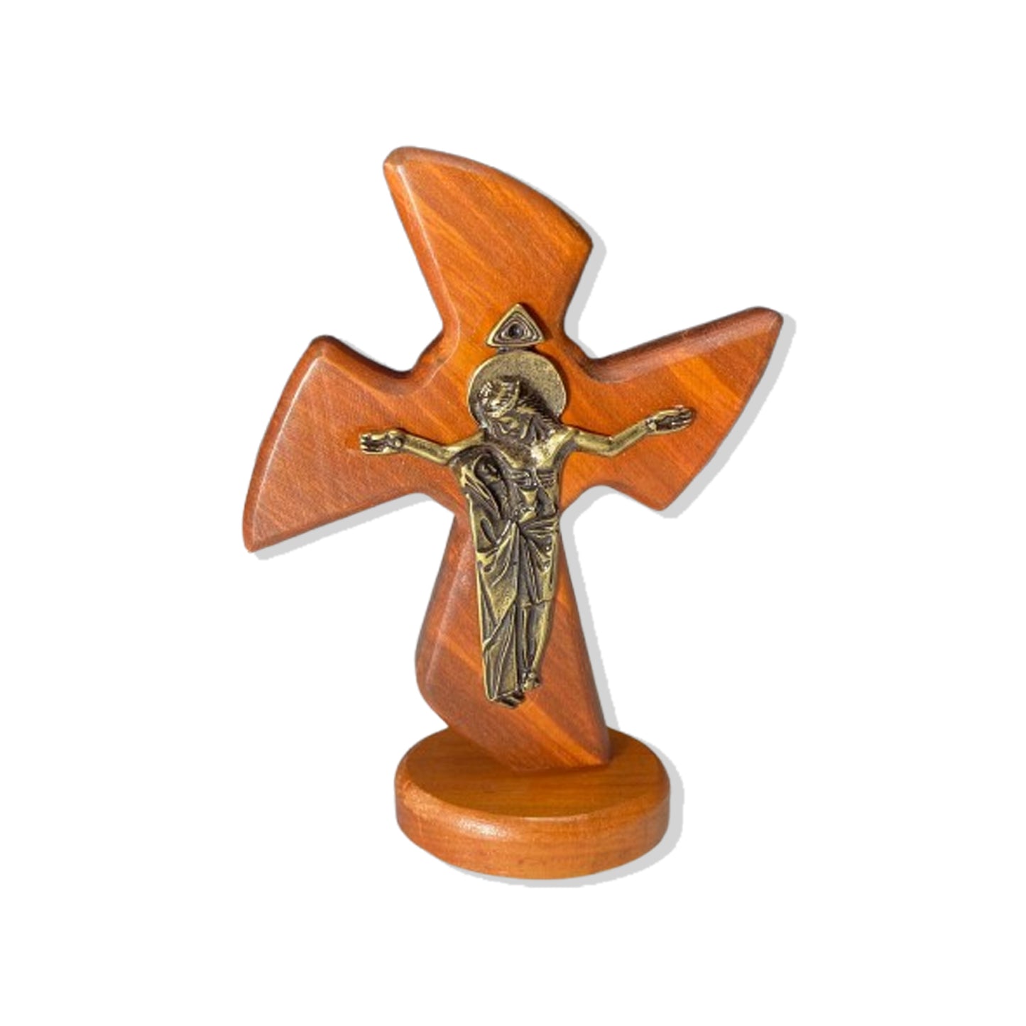 CRUCIFIXO MADEIRA DE MESA DA UNIDADE 15CM (1 UNIDADE)