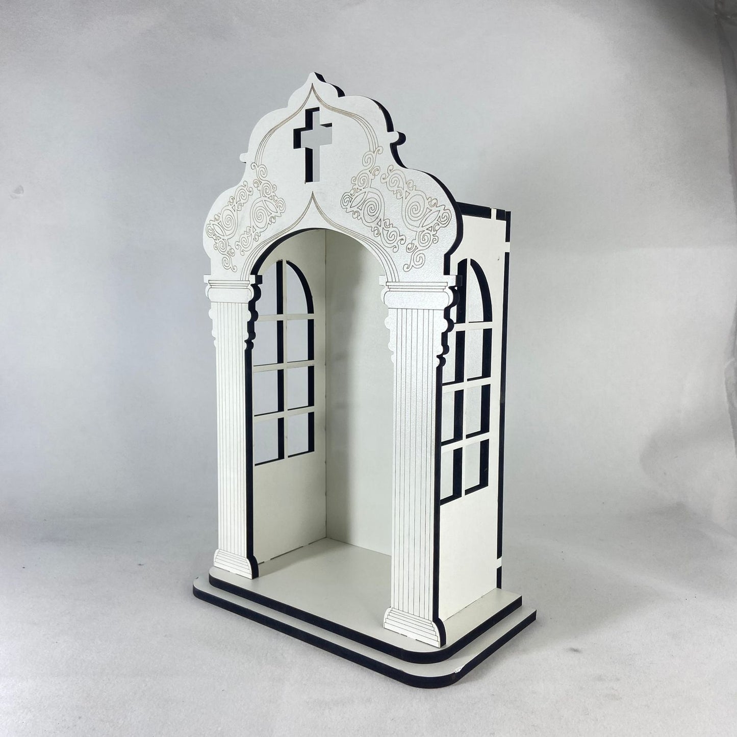 ORATÓRIO BRANCO PARA IMAGEM DE 30CM (1 UNIDADE)