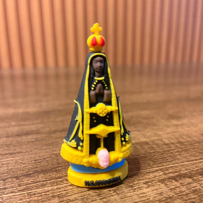 IMAGEM DE BORRACHA NOSSA SENHORA APARECIDA 05CM (3 UNIDADES)