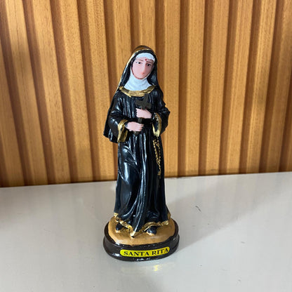 IMAGEM DE RESINA NACIONAL SANTA RITA DE CÁSSIA 15CM (1 UNIDADE)