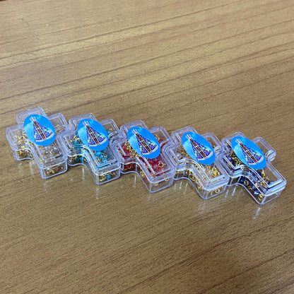 TERÇO CRISTAL NOSSA SENHORA APARECIDA CORES SORTIDAS MOD3 4MM  ( 6 UNIDADES)