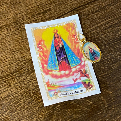 MEDALHA ALUMINIO NOSSA SENHORA DE NAZARÉ (36 UNIDADES)