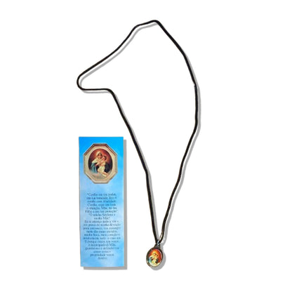 CORDÃO COM MEDALHA RESINADA MÃE RAINHA (1 UNIDADES)