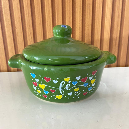 PANELINHA DE PORCELANA VERDE FÉ (1 UNIDADE)
