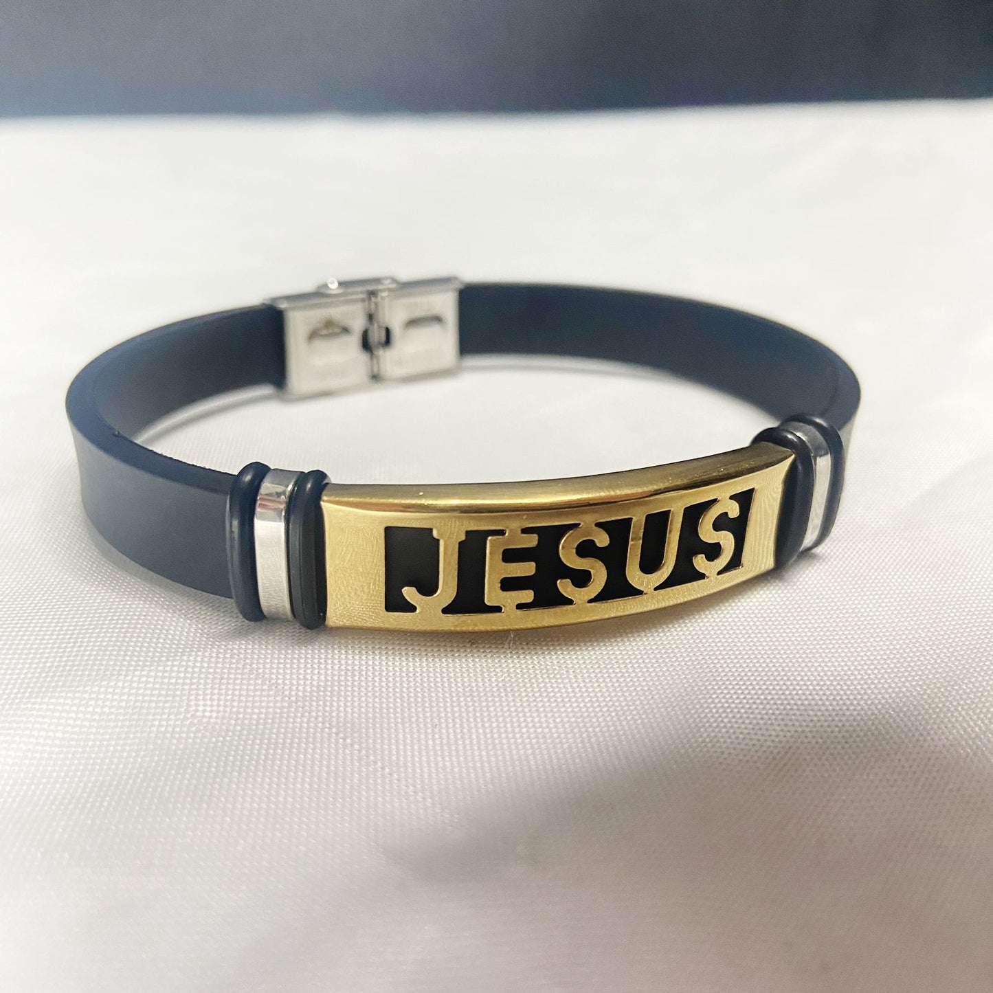 PULSEIRA PRETA JESUS (3 UNIDADES)