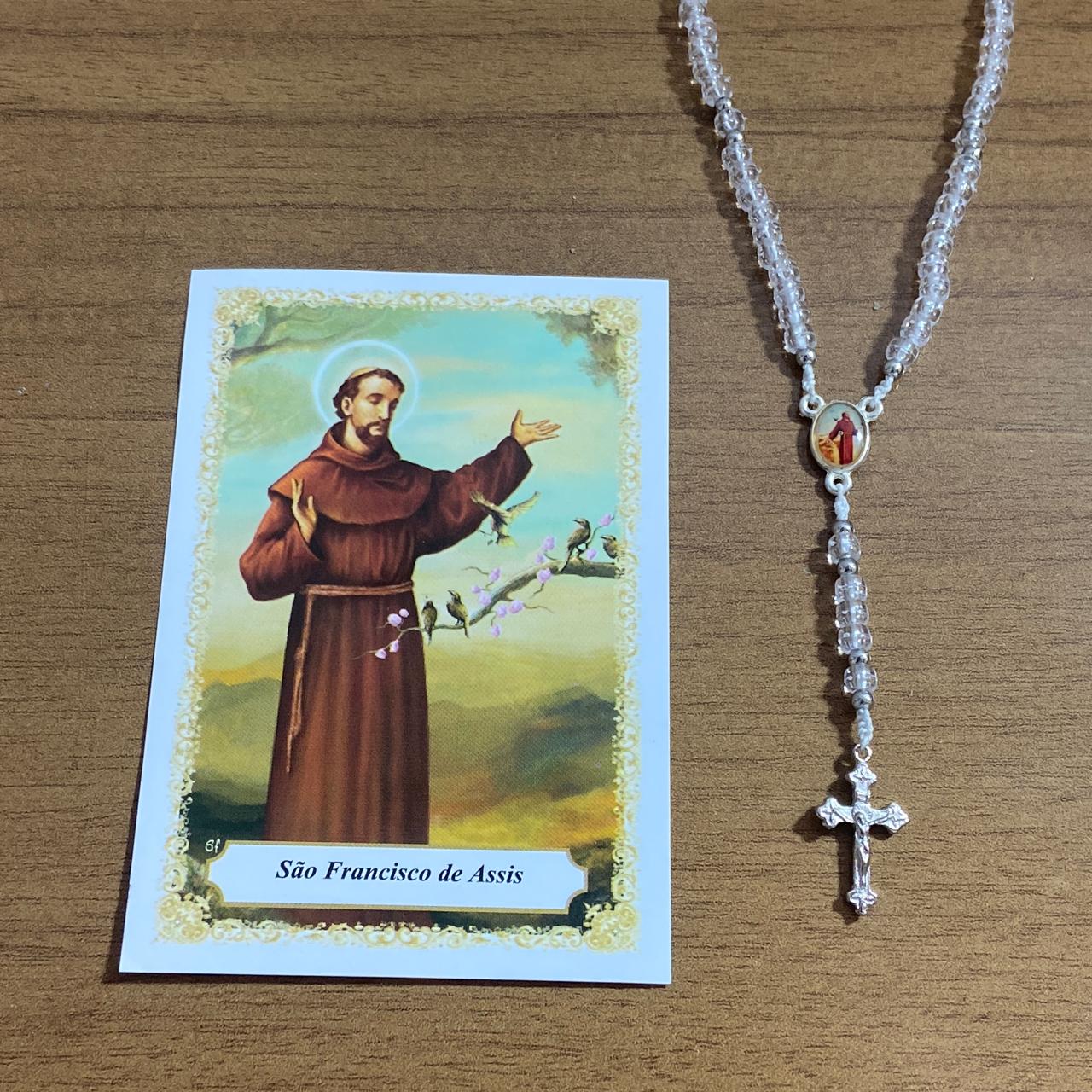 TERÇO MIÇANGA SÃO FRANCISCO DE ASSIS 4MM (1UNIDADE)