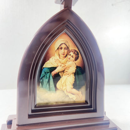 CAPELA ACRÍLICA G MÃE RAINHA MARROM 18X12CM (1 UNIDADE)