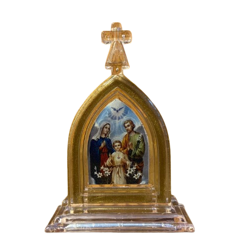 CAPELA ACRÍLICA P SAGRADA FAMÍLIA  12X8,5CM TRANSPARENTE (1 UNIDADE)