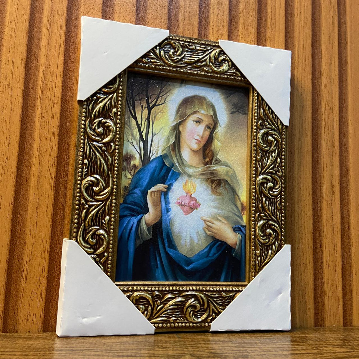 QUADRO COM MOLDURA RESINADO IMACULADO CORAÇÃO DE MARIA 20,5X15,5 (1 UNIDADE)