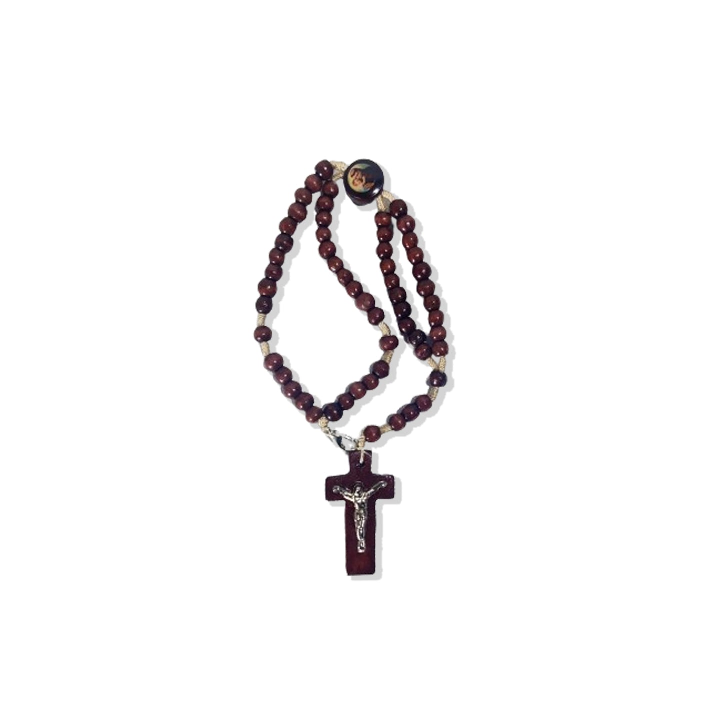 TERÇO PULSEIRA MADEIRA SANTO ANTÔNIO (12 UNIDADES)