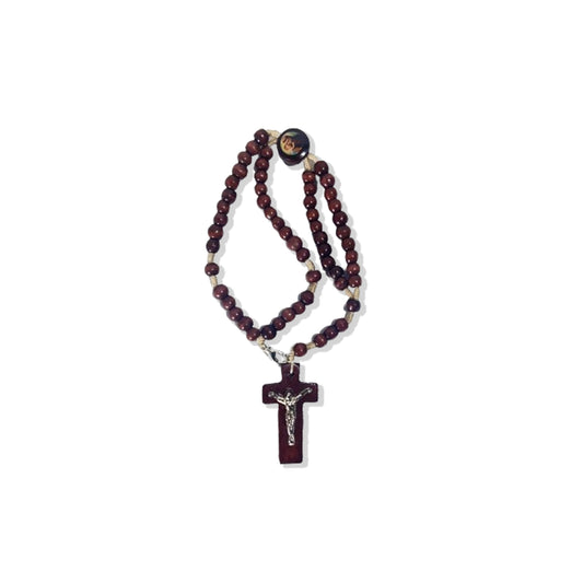 TERÇO PULSEIRA MADEIRA SANTO ANTÔNIO (12 UNIDADES)