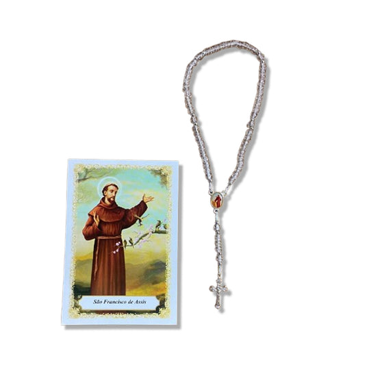 TERÇO MIÇANGA SÃO FRANCISCO DE ASSIS 4MM (1UNIDADE)