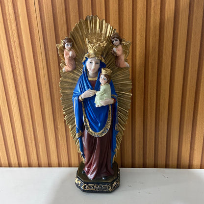 IMAGEM DE RESINA NACIONAL NOSSA SENHORA DO PERPÉTUO SOCORRO 31CM  (1 UNIDADE)