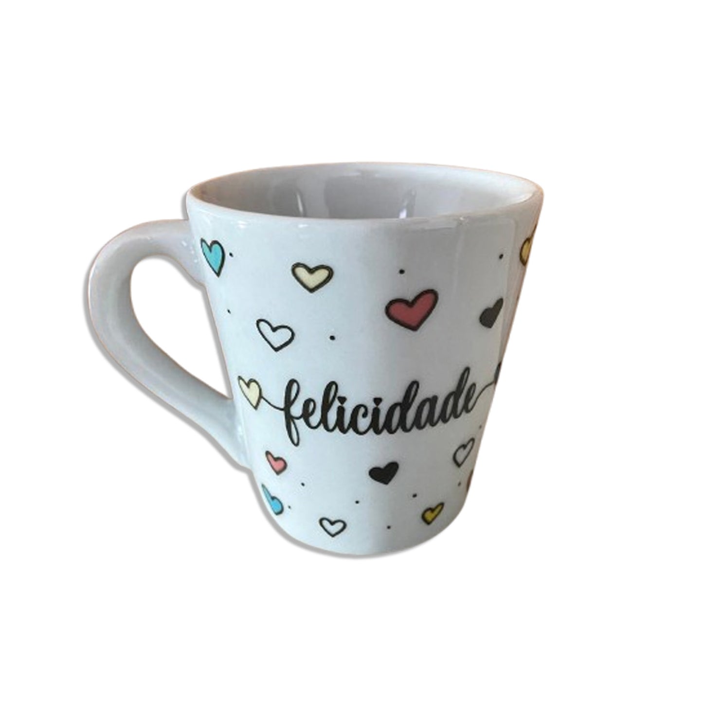XÍCARA BRANCA FELICIDADE (1 UNIDADE)