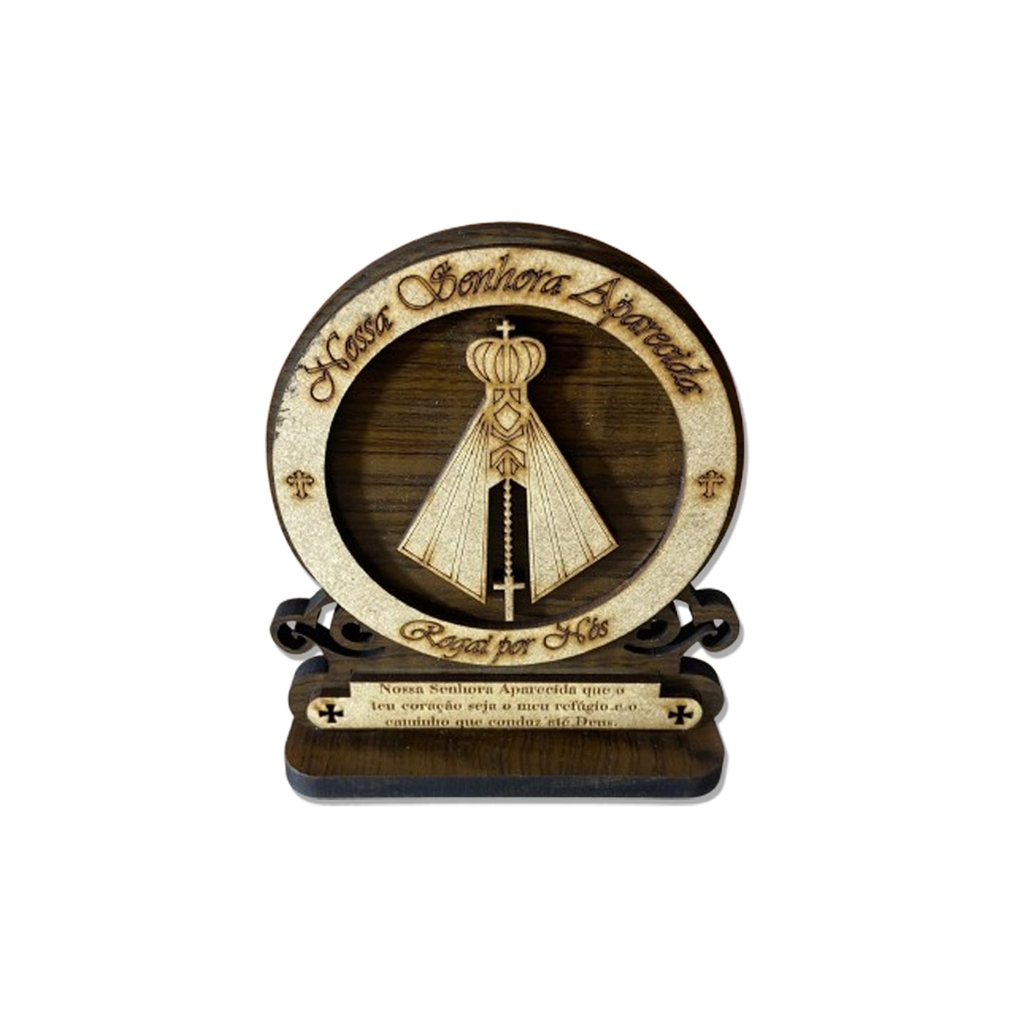 TOTEM MDF TABACO NOSSA SENHORA APARECIDA (1 UNIDADE)