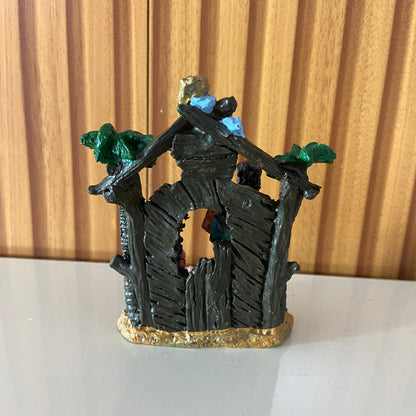 IMAGEM DE RESINA NACIONAL PRESÉPIO ÚNICO CABANA 11CM (1 UNIDADE)