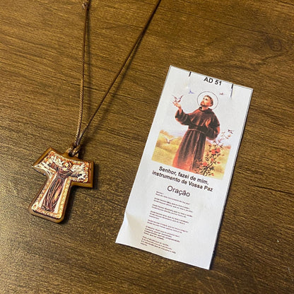 CORDÃO TAU RESINADO SÃO FRANCISCO REGULÁVEL  (6 UNIDADES)