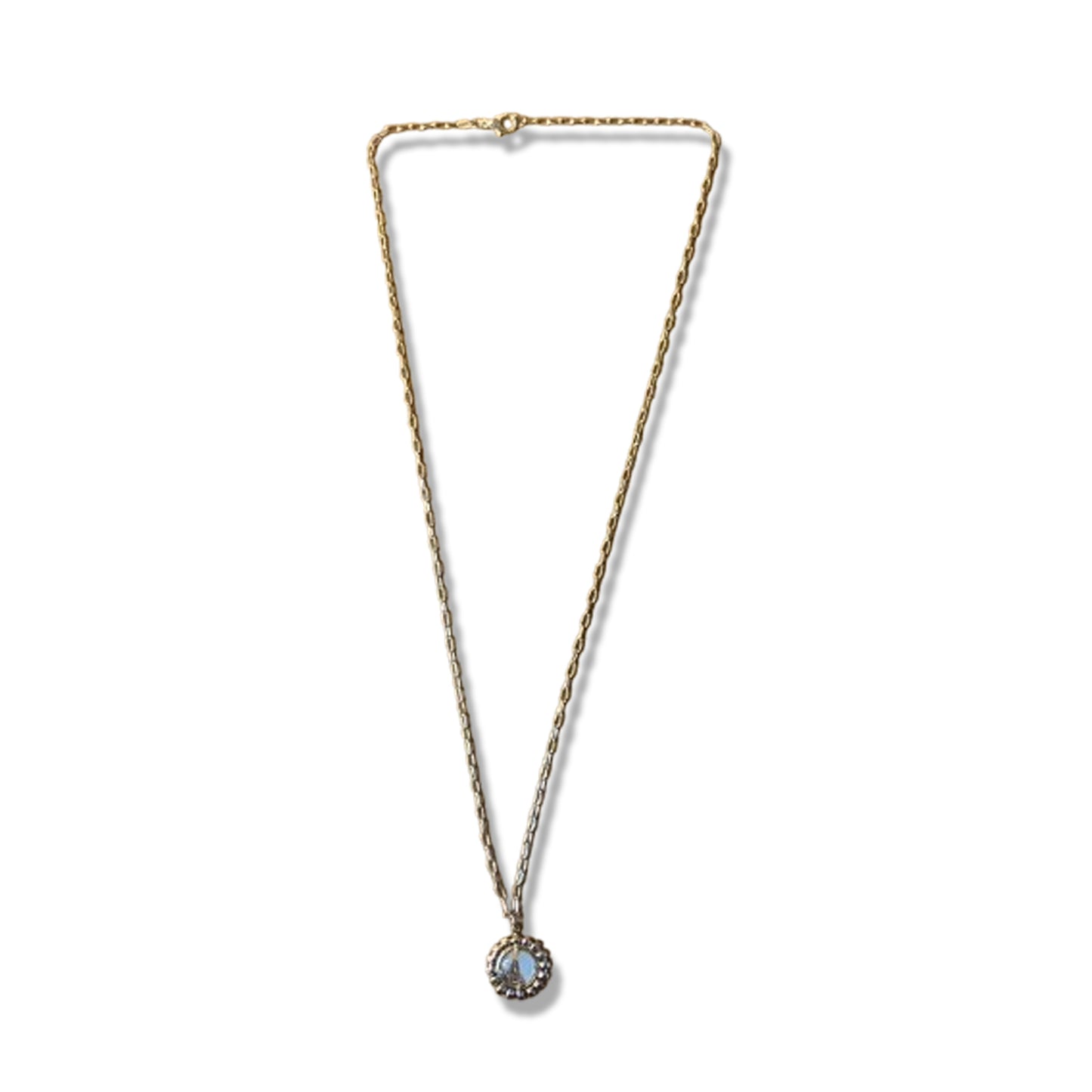 CORRENTE DOURADA COM PINGENTE RESINADO NOSSA SENHORA APARECIDA  ( 1 UNIDADE)