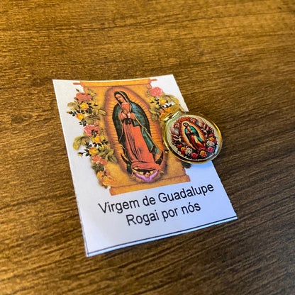 MEDALHA DUPLA FACE NOSSA SENHORA DE GUADALUPE (12 UNIDADES)
