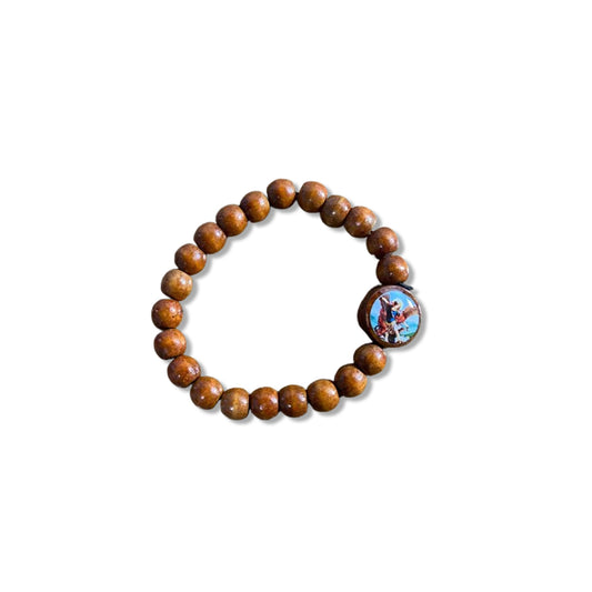 PULSEIRA DE MADEIRA SÃO MIGUEL ARCANJO (12 UNIDADES)