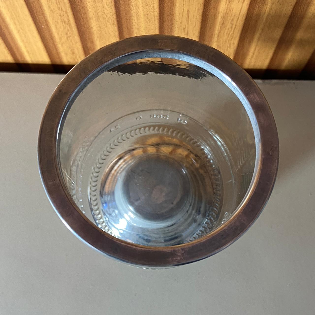 PORTA VELA DE VIDRO TRANSPARENTE COM PEDESTAL 13CM (1 UNIDADE)