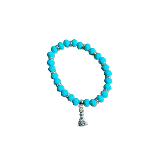 PULSEIRA CRISTAL VERDE NOSSA SENHORA APARECIDA  MOD2 (06 UNIDADES)