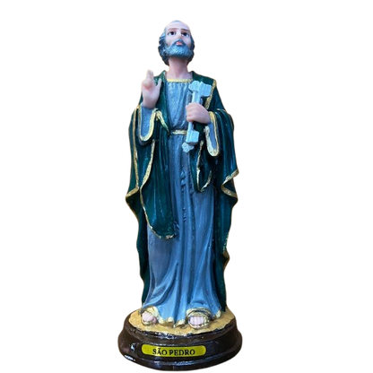 IMAGEM DE RESINA NACIONAL SÃO PEDRO 20CM (1 UNIDADE)