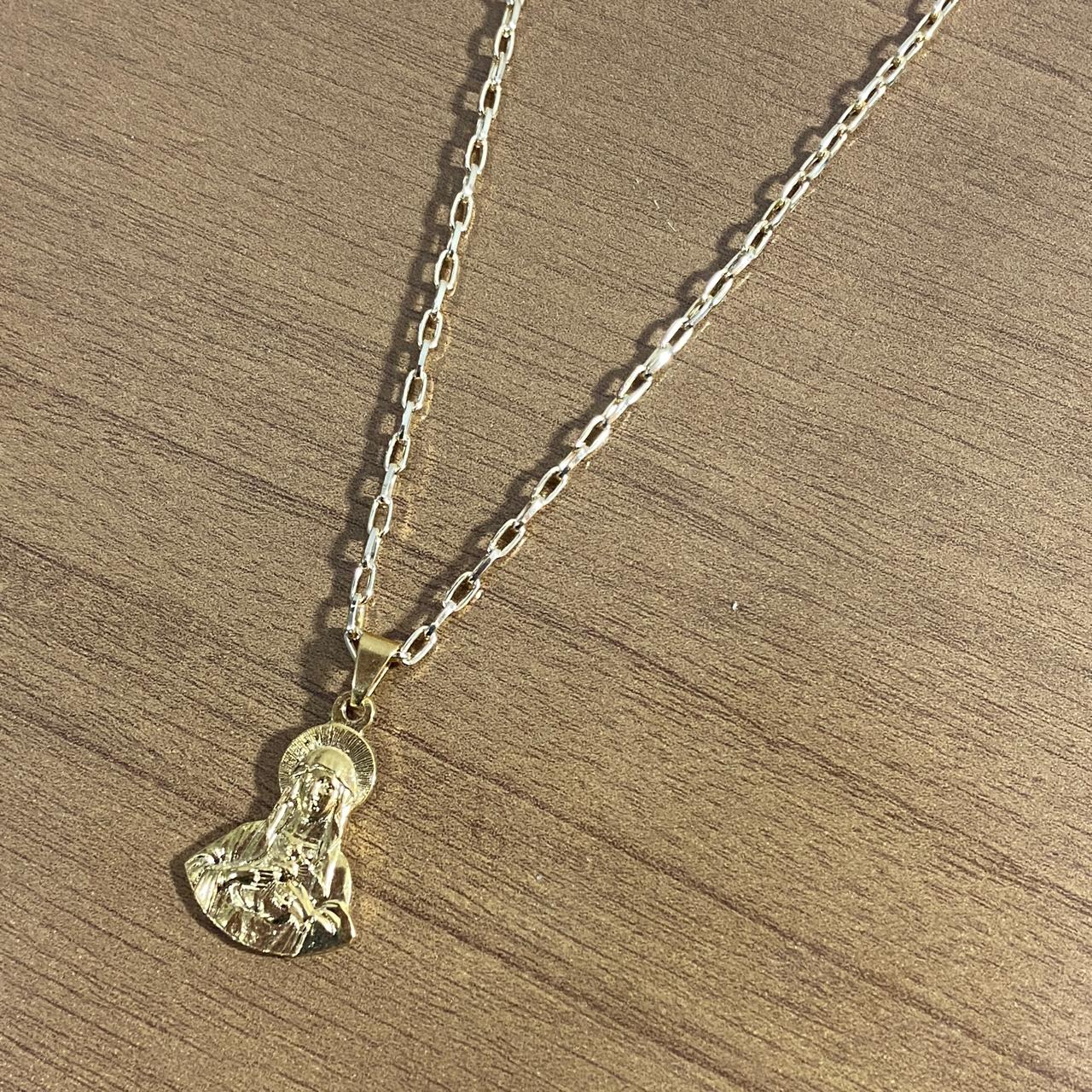 CORRENTE DOURADA IMACULADO CORAÇÃO DE MARIA ( 1 UNIDADE)