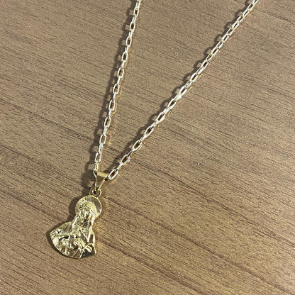 CORRENTE DOURADA IMACULADO CORAÇÃO DE MARIA ( 1 UNIDADE)