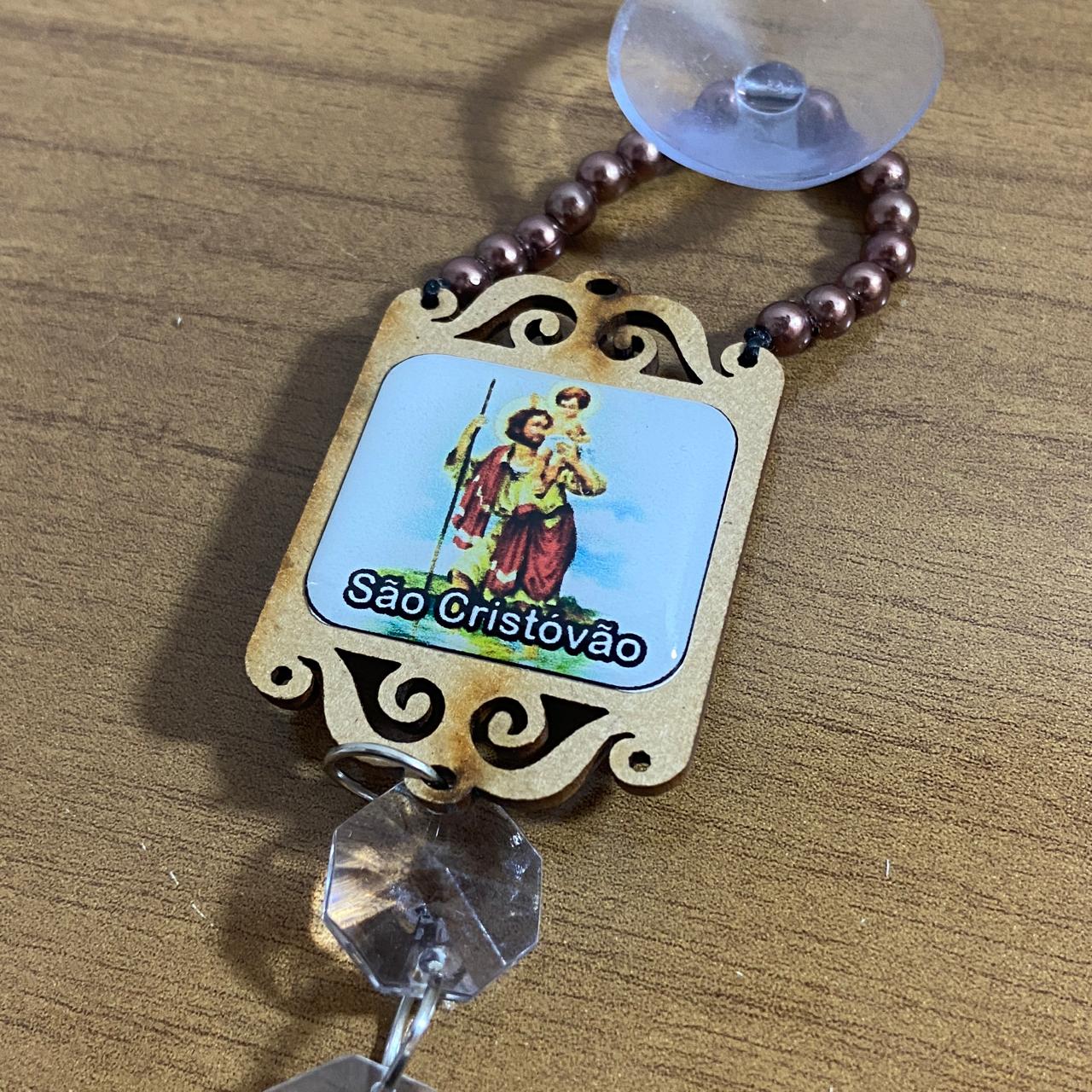 VENTOSA DEZENA DE MADEIRA NOSSA SENHORA DE NAZARÉ 18CM (3 UNIDADES)