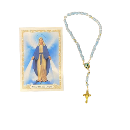 TERÇO MIÇANGA NOSSA SENHORA DAS GRAÇAS 4MM   (1UNIDADE)