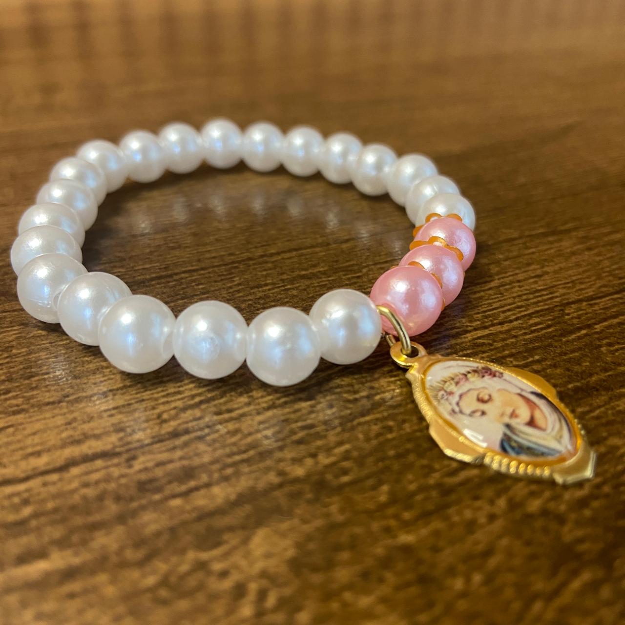 PULSEIRA PÉROLA NOSSA SENHORA DE SALETTE  (01 UNIDADE)