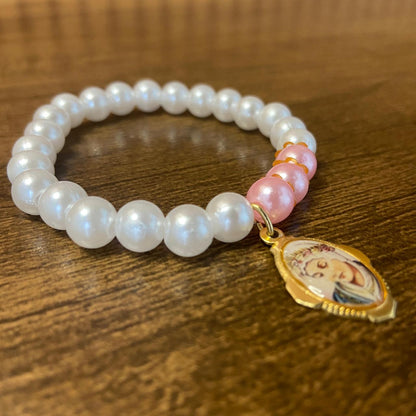 PULSEIRA PÉROLA NOSSA SENHORA DE SALETTE  (01 UNIDADE)