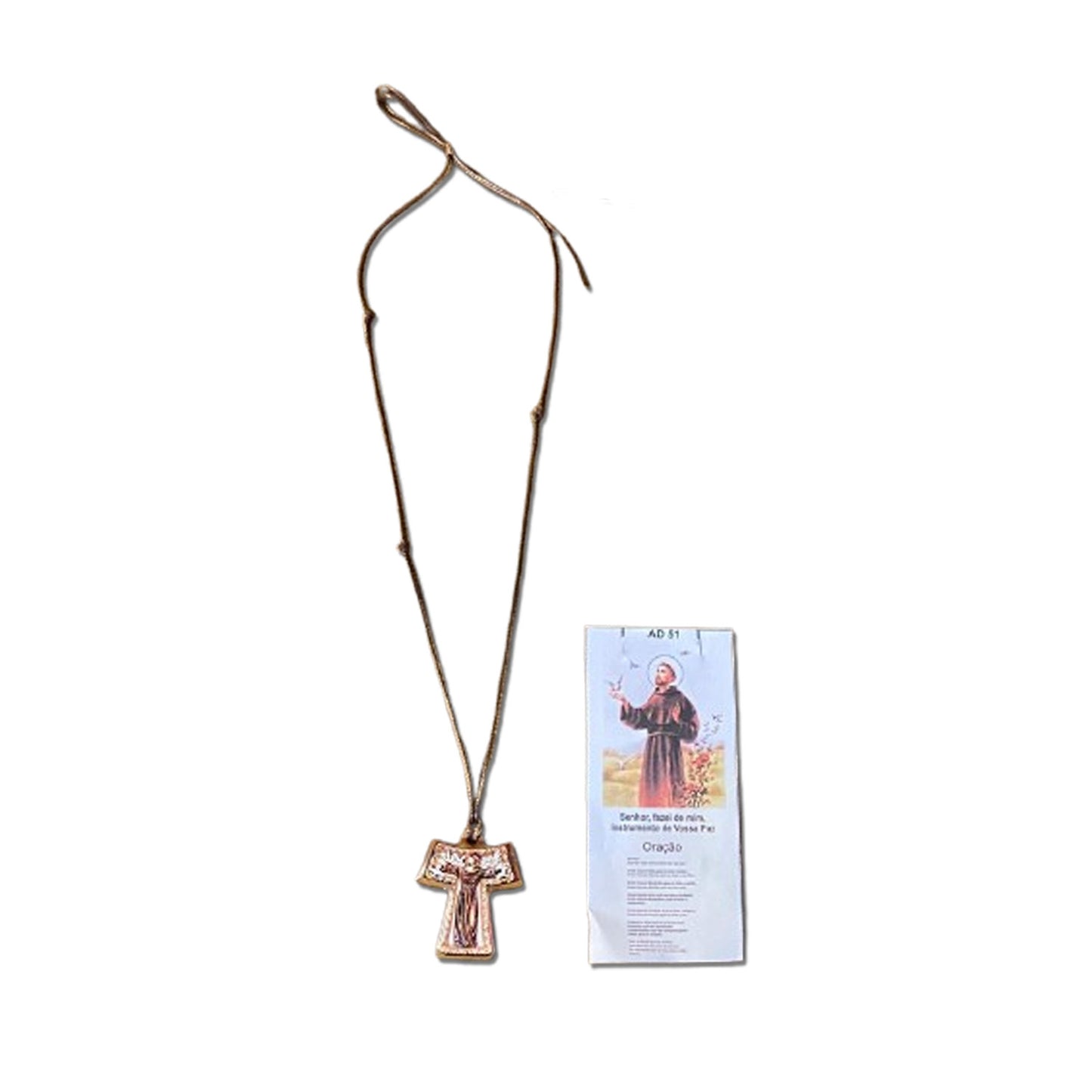 CORDÃO TAU RESINADO SÃO FRANCISCO REGULÁVEL  (6 UNIDADES)