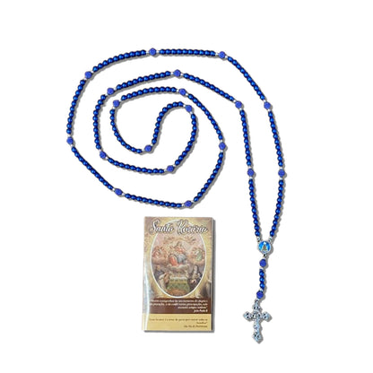 ROSÁRIO PÉROLA AZUL NOSSA SENHORA APARECIDA 8MM (1 UNIDADE)