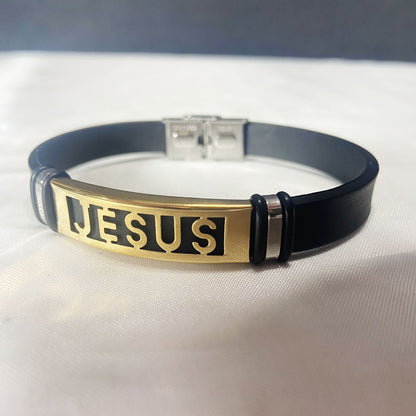 PULSEIRA PRETA JESUS (3 UNIDADES)