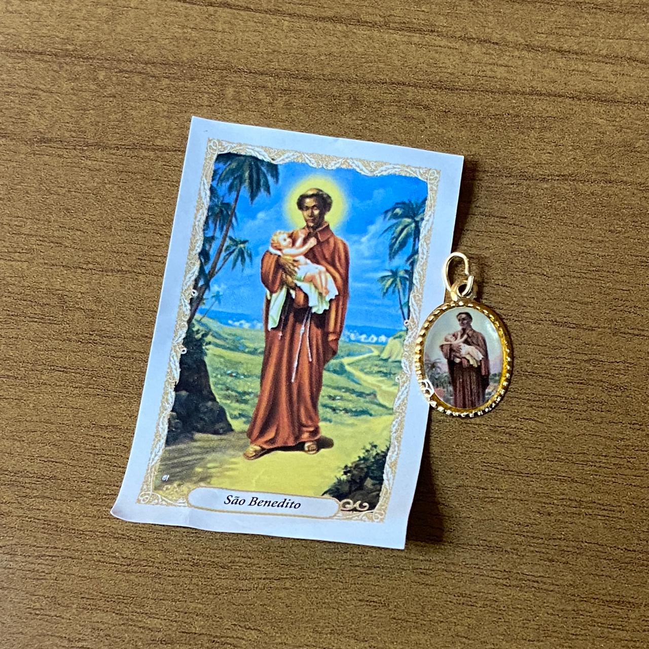 MEDALHA ALUMINIO SÃO BENEDITO (36 UNIDADES)