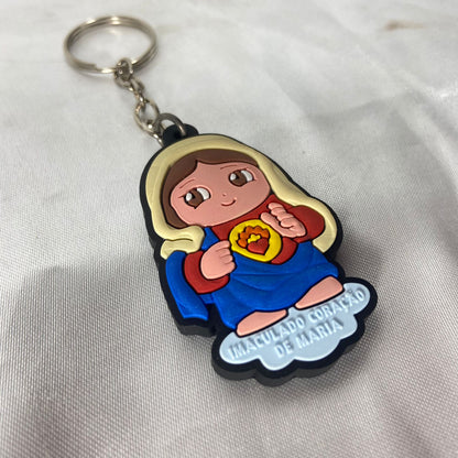 CHAVEIRO EMBORRACHADO IMACULADO CORAÇÃO DE MARIA MOD1 (12 UNIDADES)